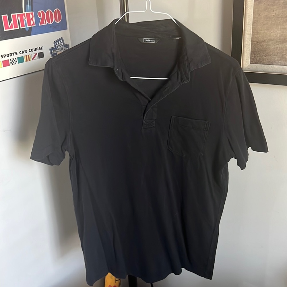 Saks Fifth Ave- Mens Small - Black Polo